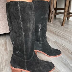 Women's Black Suede Boots